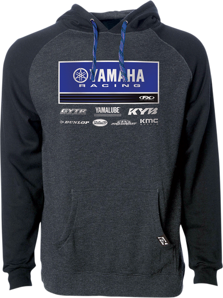 FACTORY EFFEX Yamaha 21 Racewear Hoodie - Charcoal/Black - XL 24-88226