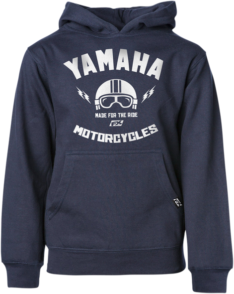 FACTORY EFFEX Youth Yamaha Helmet Hoodie - Navy - Medium 23-88222