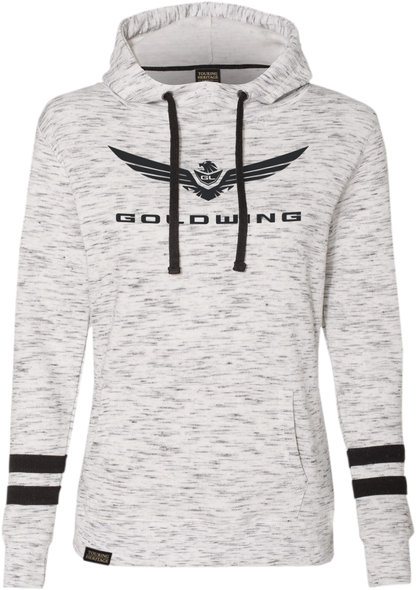 FACTORY EFFEX Women's Goldwing Bold Pullover Hoodie - White/Black - Large 25-88824