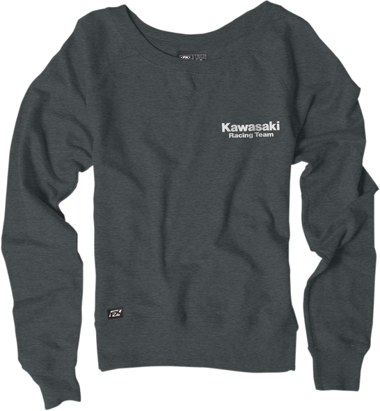 FACTORY EFFEX Women's Kawasaki Crewneck Sweatshirt - Green - Small 22-88120