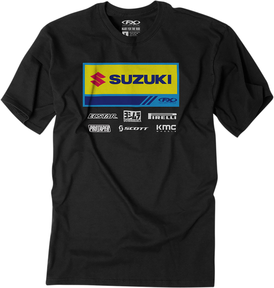FACTORY EFFEX Suzuki 21 Racewear T-Shirt - Black - Medium 24-87422