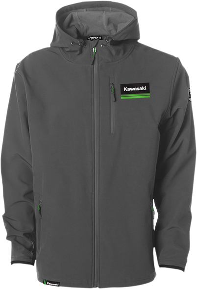 FACTORY EFFEX Kawasaki Track Jacket - Gray - XL 22-85116