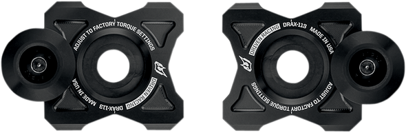 DRIVEN RACING Axle Block Sliders - Kawasaki - Black DRAX-113-BK