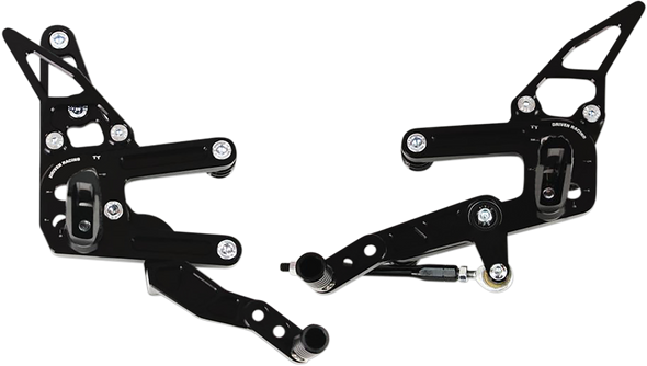 DRIVEN RACING TT Rearset - R3 DRP-722-BK