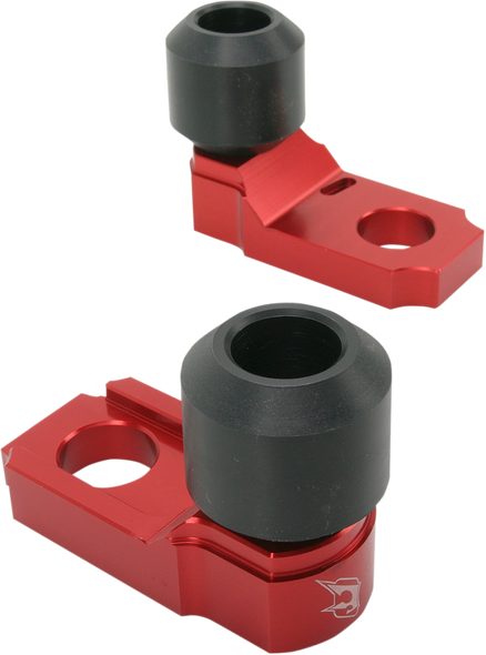 DRIVEN RACING Axle Block Sliders - Triumph - Red DRAX-107-RD