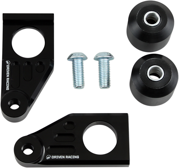 DRIVEN RACING Axle Block Sliders - Yamaha - Black DRAX-118-BK