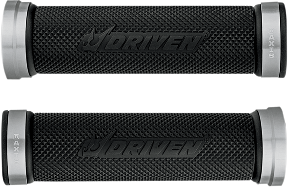 DRIVEN RACING Grips - D-Axis - Silver/Black DXG-SL