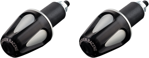 DRIVEN RACING Bar End Weight - Black/Silver DXB-BK2