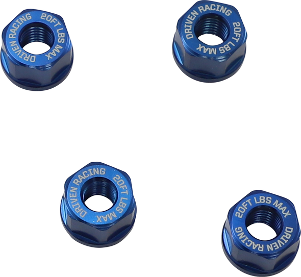 DRIVEN RACING Aluminum Sprocket Nuts - Blue - M8 x 1.25 DSN-02-BL