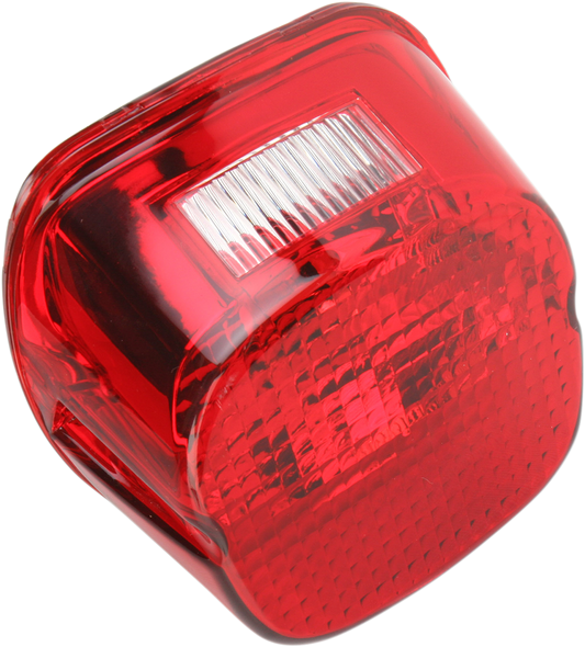 DRAG SPECIALTIES Laydown Taillight Lens - Red 12-0411C