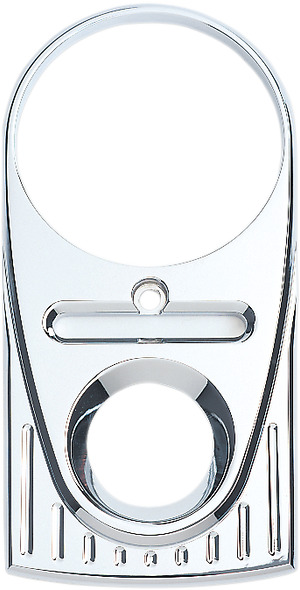 JOKER MACHINE Tear Drop Upper Dash Cover - Ball-Milled - Chrome 04-21BM