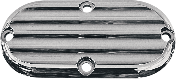 JOKER MACHINE Inspection Cover - Chrome - Finned 06-95FN