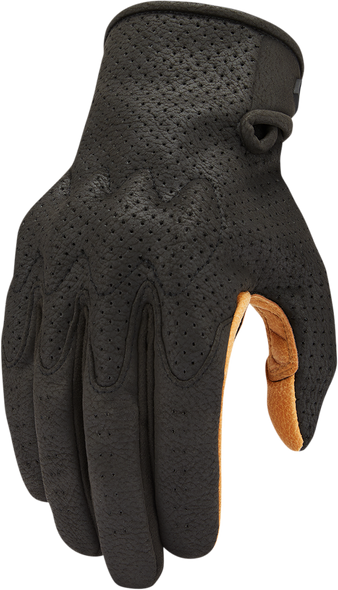 ICON Airform Gloves - Black/Tan - XL 3301-4144