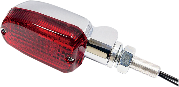 K&S TECHNOLOGIES Marker Light - Single Filament - Chrome/Red 25-8306CM