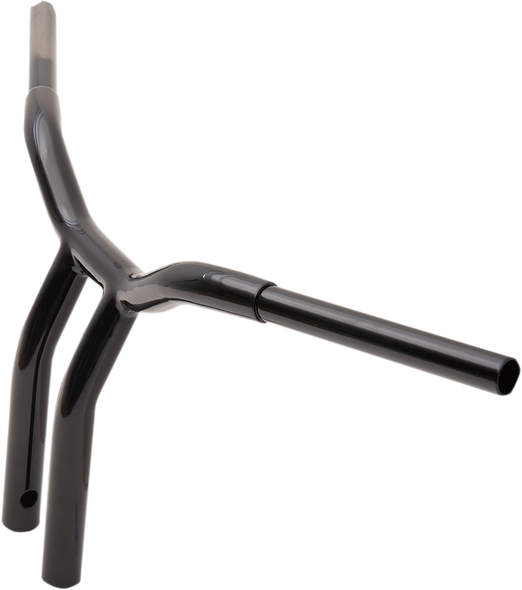 LA CHOPPERS Handlebar - Kage Fighter - One Piece - Bent - 12" - Black LA-7338-12B