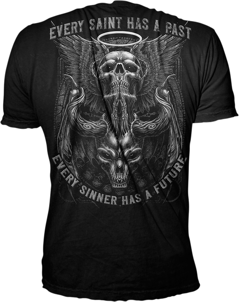 LETHAL THREAT Saints & Sinners T-Shirt - Black - 4XL LT20863-4XL