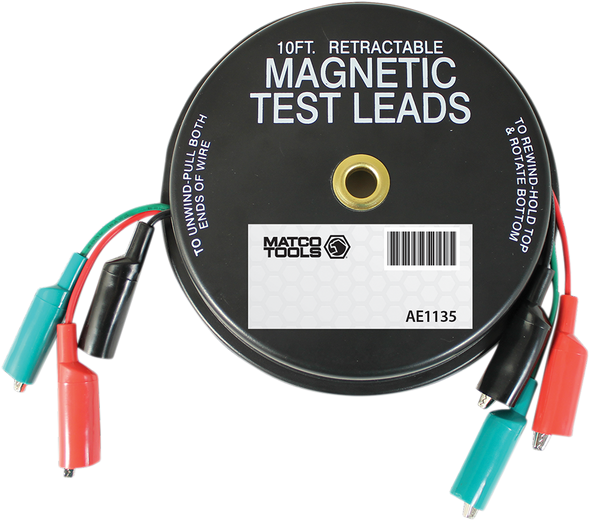 LANG TOOLS Retractable Test Lead - 10' 1135