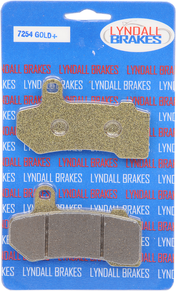 LYNDALL RACING BRAKES LLC Gold-Plus Brake Pads - Harley-Davidson 7254-GPLUS