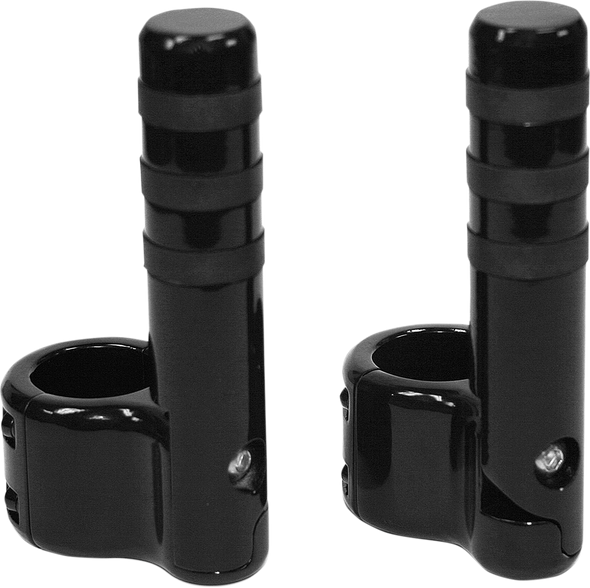 LINDBY Clamp-On 3-Band Footpeg - Black BL715