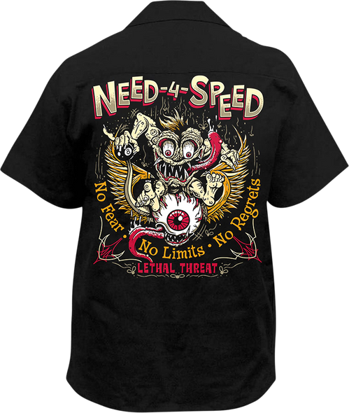 LETHAL THREAT Need 4 Speed Shirt - Black - Medium HW50232M