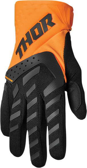 THOR Youth Spectrum Gloves - Orange/Black - Medium 3332-1615