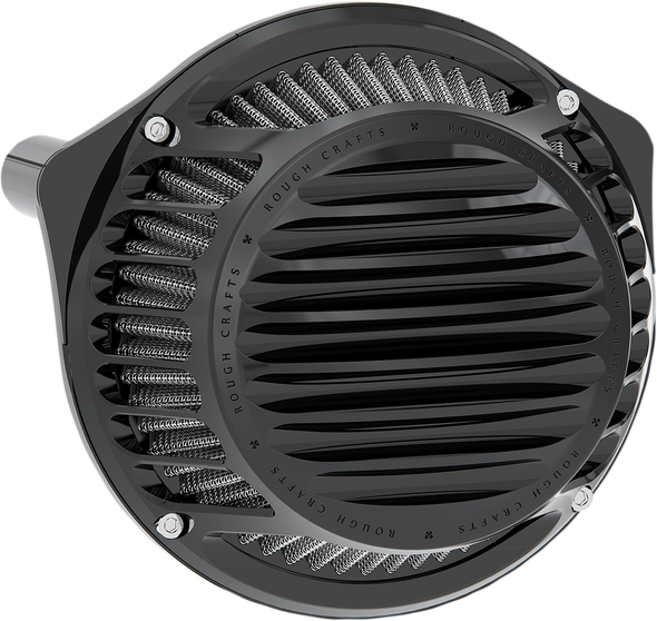 ROUGH CRAFTS Round Air Cleaner - Black RC-600-009