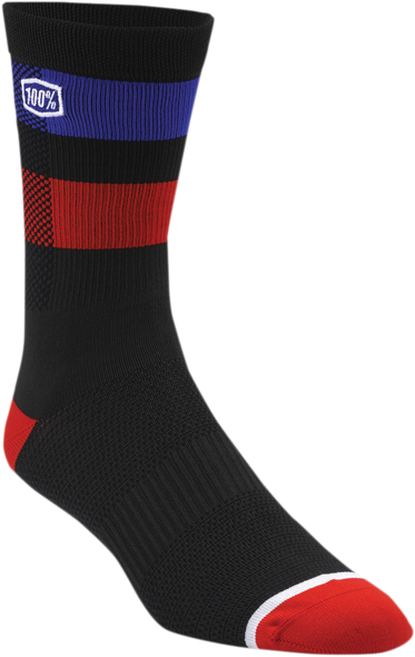 100% Flow Performance Socks - Black - Small/Medium 20049-00000