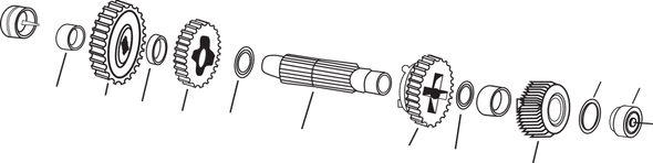 ANDREWS Countershaft - 2nd Gear 252040