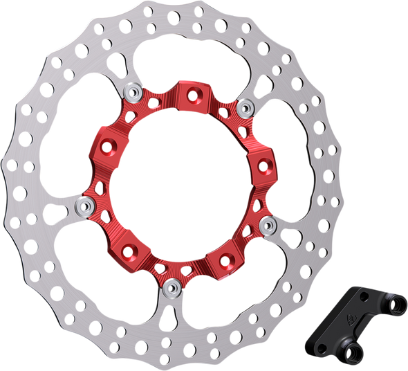 ARLEN NESS Rotor 14" - Front Left - Red 300-003