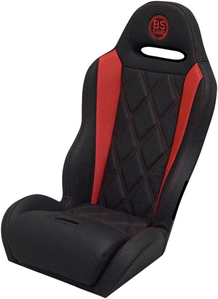 BS SANDS Performance Seat - Big Diamond - Black/Red PEBURDBDC1