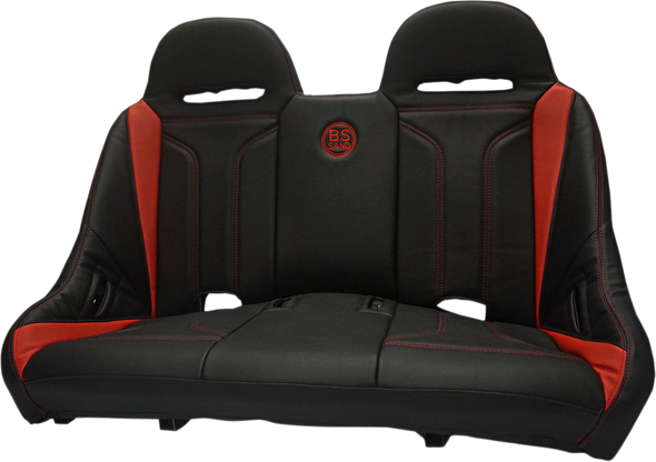 BS SANDS Extreme Bench Seat - Black/Red EXBERDDTX