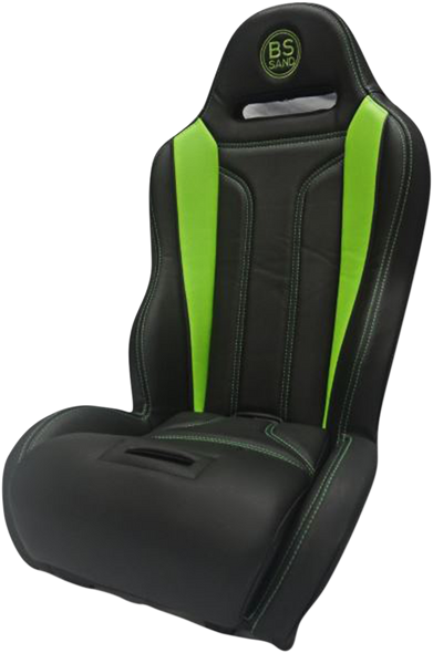 BS SANDS Performance Seat - Double T - Black/Green PEBUGRDTT