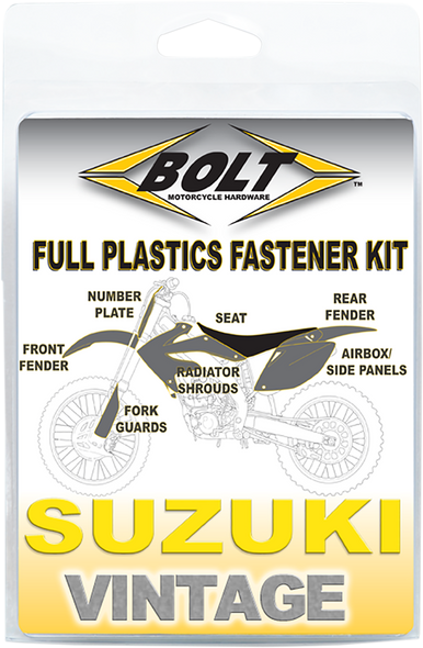 BOLT Body/Plastics Fastener Kit - Suzuki - RM SUZ-9600104