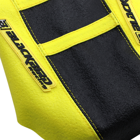 BLACKBIRD RACING Zebra Seat Cover - Gripper - Black/Yellow 1329ZUS