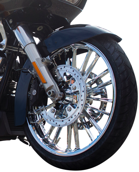 COASTAL MOTO Front Wheel - Atlantic - Dual Disc/ABS - Chrome - 21"x3.50" - '08+ FL 3D-ATL213CH-ABS