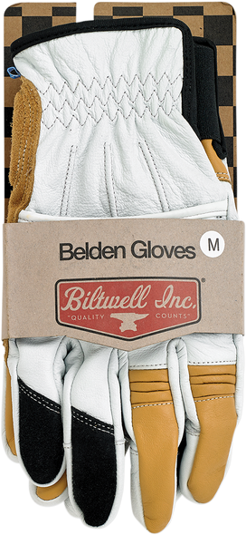 BILTWELL Belden Gloves - Cement - Medium 1505-0409-303