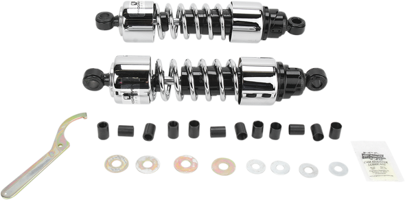 PROGRESSIVE SUSPENSION Shocks - 412 Cruiser Series - Chrome - 12.5" - Heavy Duty 412-4206C