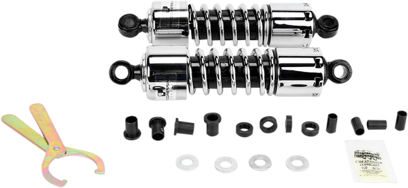 PROGRESSIVE SUSPENSION 412 Series Shock - 11" - Standard - Chrome - H-D 412-4005C