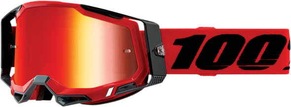100% Racecraft 2 Goggles - Red - Red Mirror 50010-00003