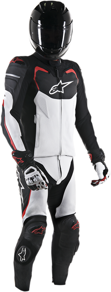 ALPINESTARS GP Pro 2-Piece Leather Suit - Black/White/Red - US 42 / EU 52 3165016-123-52