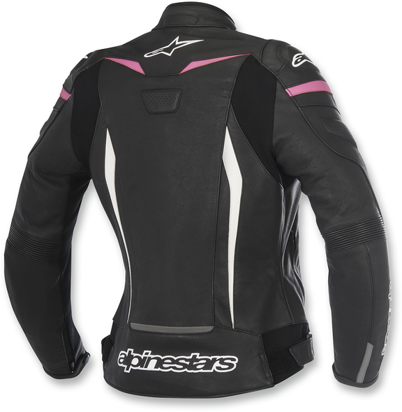 ALPINESTARS Stella GP Plus R v2 Leather Jacket - Black/White/Pink - US 8 / EU 44 3110517-1039-44