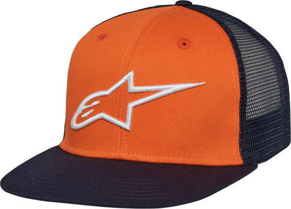 ALPINESTARS Corporate Trucker Hat - Orange/Navy - One Size 1025810034070OS