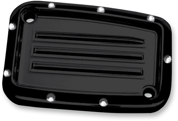 COVINGTONS Master Cylinder Lid - Clutch - Dimpled - Black C1178-B