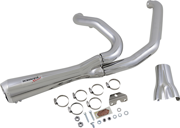 BASSANI XHAUST Short 2:1 Exhaust for FL - Chrome 1F42R