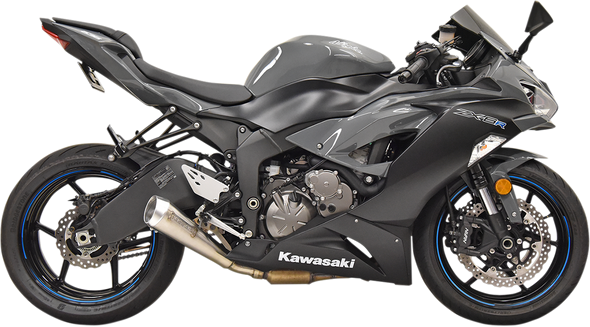 BASSANI XHAUST ZX-6R Slip-On - Stainless Steel 5Z627