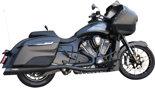 BASSANI XHAUST Exhaust Dual Challenger - Black 8H16SB