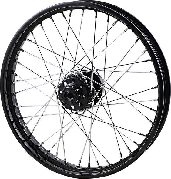 DRAG SPECIALTIES Front Wheel - Single Disc/No ABS - Black - 19"x2.50" - '08-'17 FXD 64388B