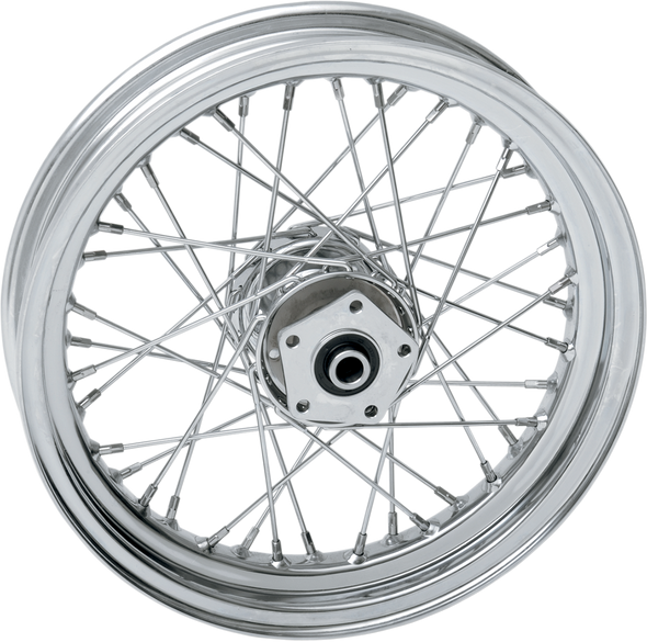 DRAG SPECIALTIES Front Wheel - Single Disc/No ABS - Chrome - 16"x3.00" - '86-'99 FLST 74287N