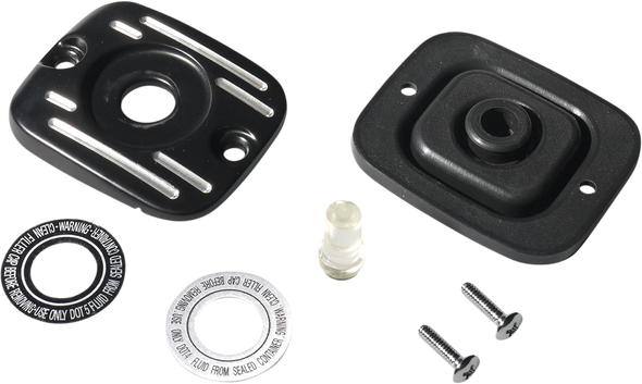 DRAG SPECIALTIES Master Cylinder Cover - Black 78150