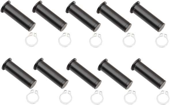 DRAG SPECIALTIES Pivot Pins - Lever - 10 Pack - Black 74113B